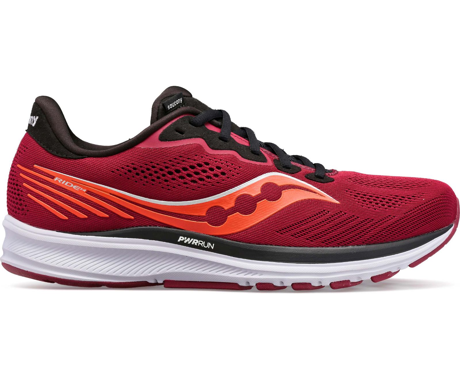 Férfi Saucony Ride 14 Futócipő Piros Fekete | HU 190NWY